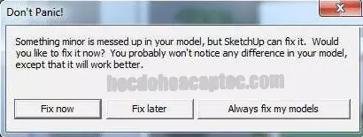 Tổng hợp những lỗi thường gặp trong Sketchup và cách khắc phục Tổng Hợp Những Lỗi Thường Gặp Trong Sketchup Và Cách Khắc Phục