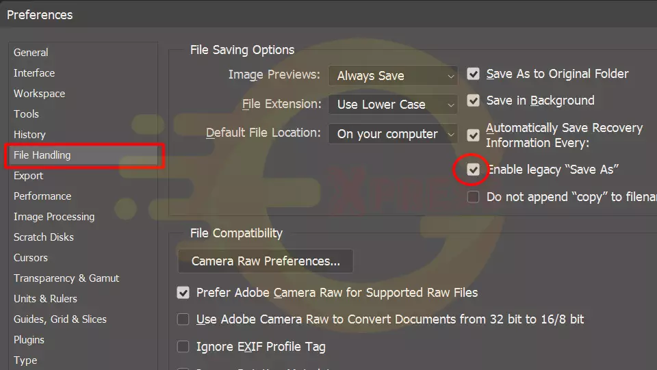 Thay đổi cách lưu file photoshop giống các phiên bản cũ Hướng Dẫn Thay Đổi Cách Lưu File Photoshop Giống Các Phiên Bản Cũ