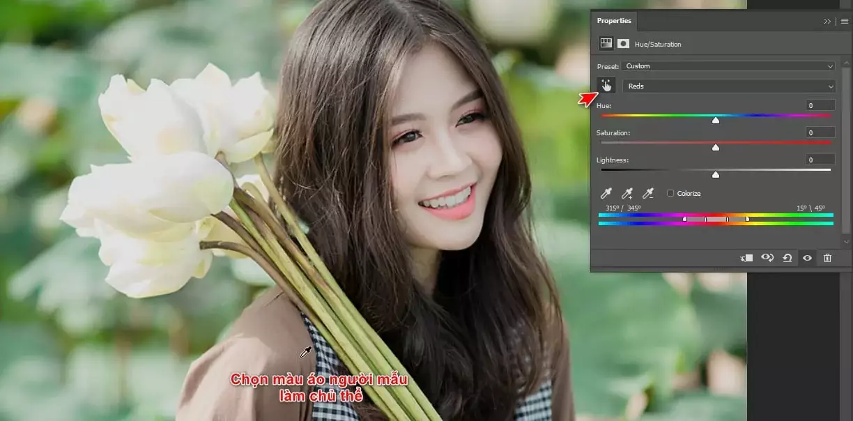 Cách chỉnh màu trong Photoshop cực đẹp mới nhất 2022 Chọn Màu Muốn Làm Nổi Bật Trong Bức Hình