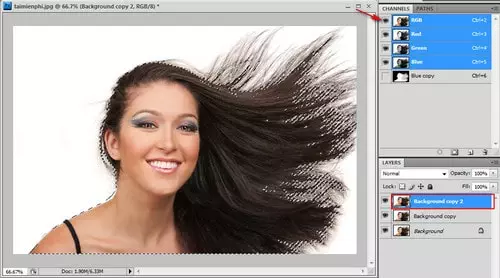 Hướng dẫn tách tóc trong photoshop bằng Channel Hướng Dẫn Tách Tóc Trong Photoshop Bằng Channel
