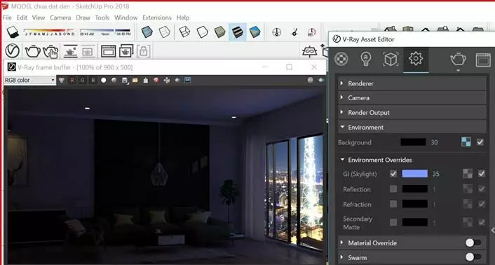 Các thông số đèn trong vray 3.6 for sketchup Các Thông Số Đèn Trong Vray 3.6