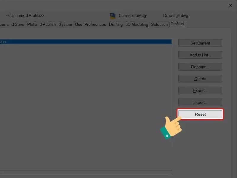 Các cách khôi phục Autocad về mặc định hết bị lỗi Các Cách Khôi Phục Autocad Về Mặc Định Hết Bị Lỗi