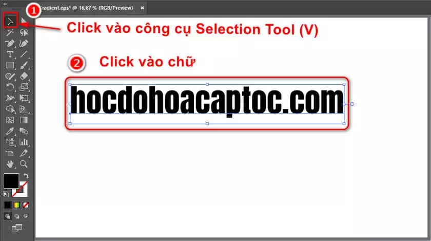 3 cách tạo chữ đẹp màu gradient trong ai 3 Cách Tạo Chữ Đẹp Màu Gradient Trong Ai