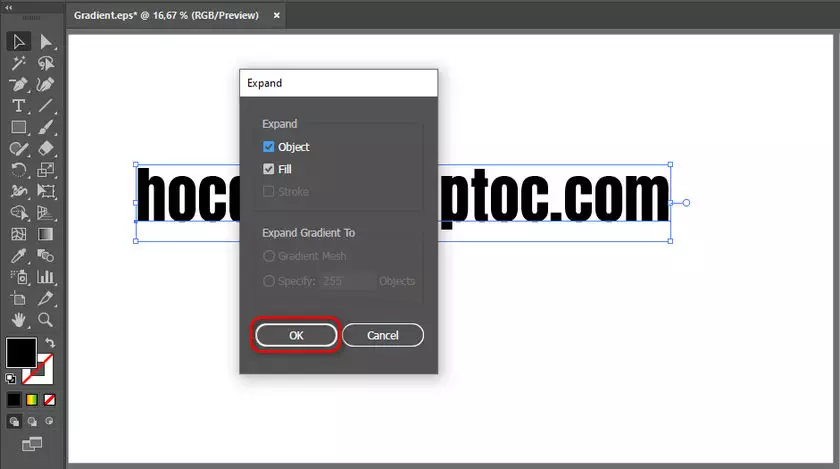 3 cách tạo chữ đẹp màu gradient trong ai 3 Cách Tạo Chữ Đẹp Màu Gradient Trong Ai
