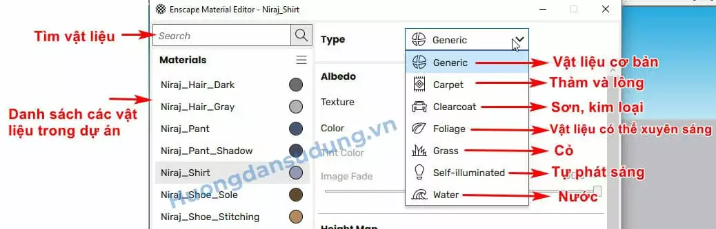 Generic vật liệu trong Enscape Vật Liệu Trong Enscape