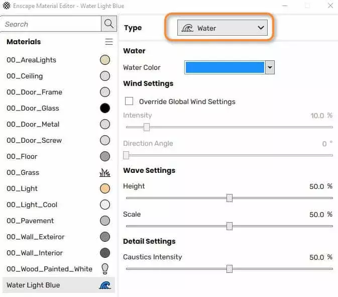 Water vật liệu nước trong Enscape Water Vật Liệu Nước Trong Enscap