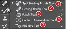Cách sử dụng Spot Healing Brush Tool Photoshop Brush Tool Photoshop