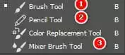 Cách sử dụng công cụ Brush Tool Photoshop Cong Cu Nho Cua Brush Tool 1