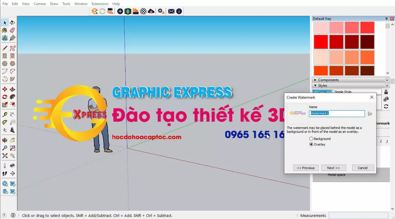 Hướng dẫn Setting sketchup khi lần đầu cài đặt Setting Sketchup