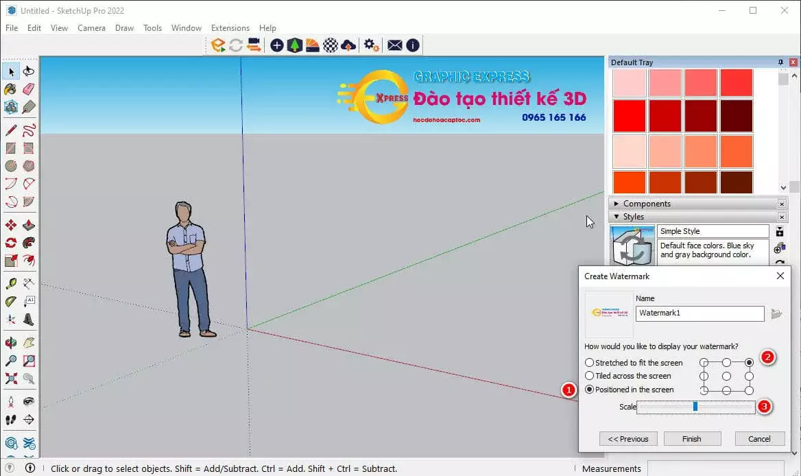 Hướng dẫn Setting sketchup khi lần đầu cài đặt Setting Sketchup
