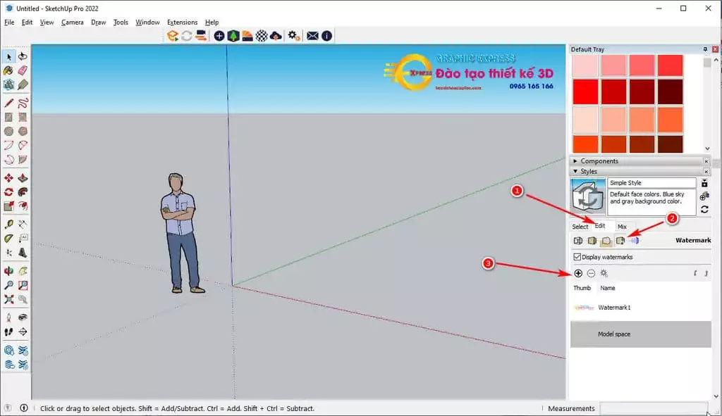 Hướng dẫn Setting sketchup khi lần đầu cài đặt Setting Sketchup