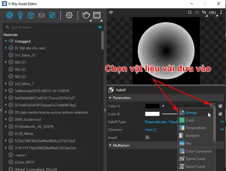 Cách tạo vật liệu cơ bản trong vray Sketchup Vật Liệu Cơ Bản Trong Vray Sketchup