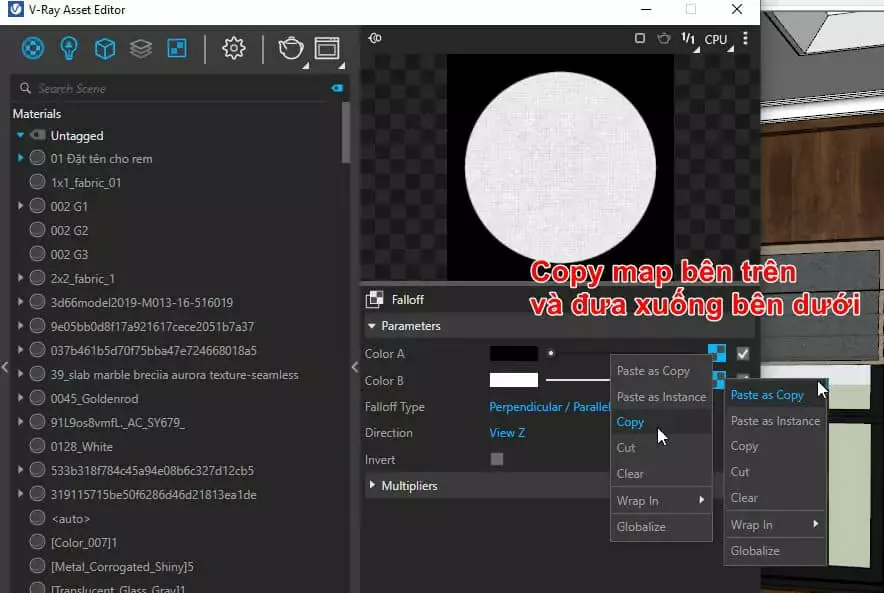 Cách tạo vật liệu cơ bản trong vray Sketchup Vật Liệu Cơ Bản Trong Vray Sketchup