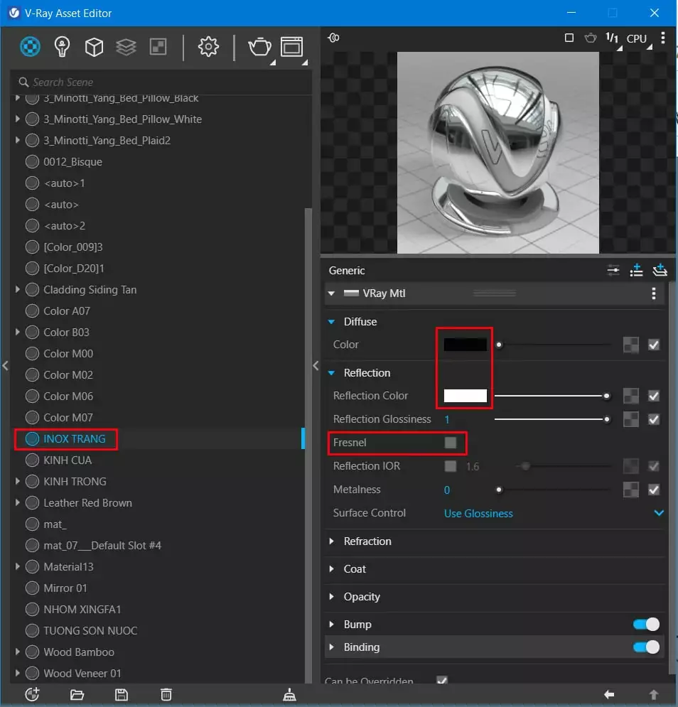 Cách tạo vật liệu cơ bản trong vray Sketchup Cách Tạo Vật Liệu Cơ Bản Trong Vray