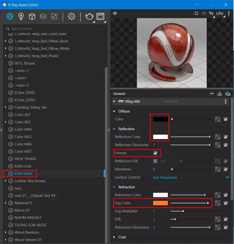 Cách tạo vật liệu cơ bản trong vray Sketchup Cách Tạo Vật Liệu Cơ Bản Trong Vray