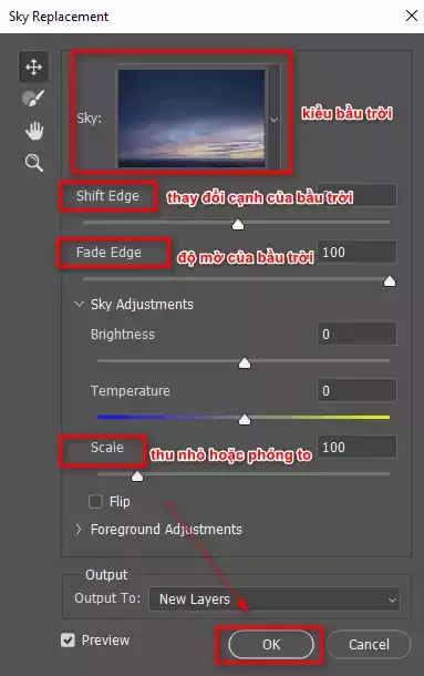 Cách tạo tuyết trong photoshop cực kỳ đơn giản Chọn Bầu Trời Phù Hợp Với Bức Hình