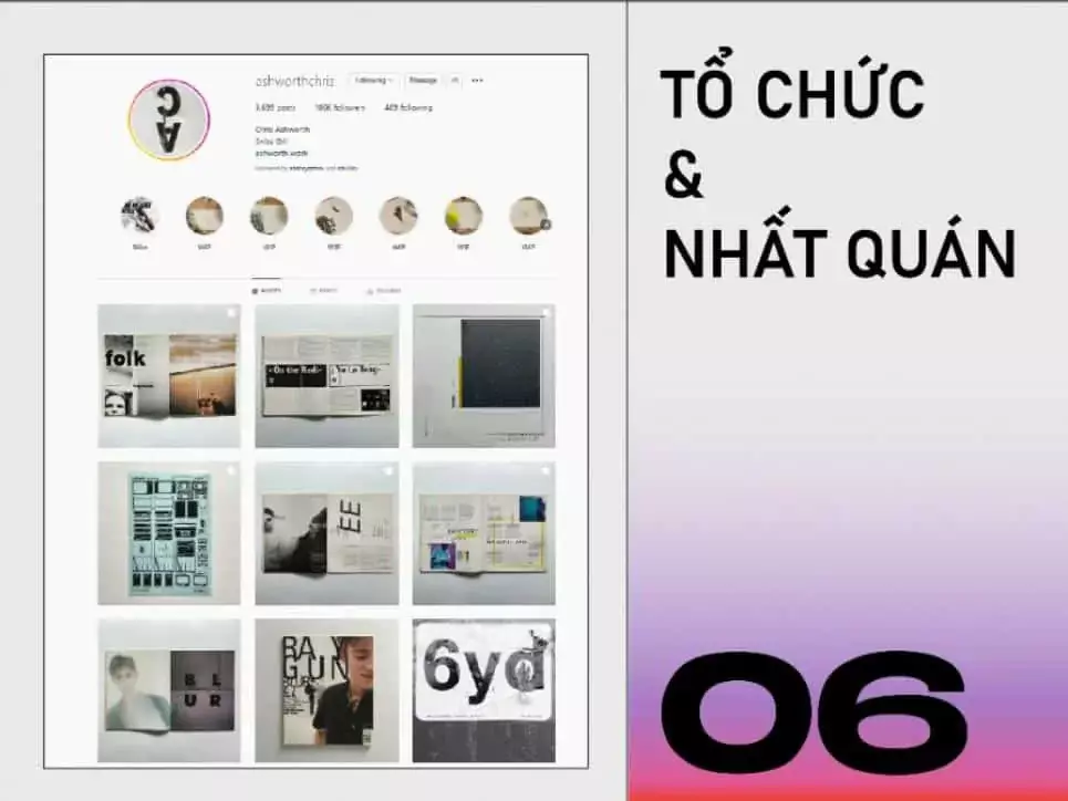 10 tips designer tạo cơ hội từ Instagram Thiết Kế Có Tổ Chức Và Nhất Quán