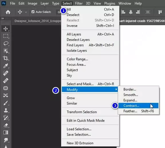 Cách ghép hình hài hước bằng Photoshop Chỉnh Contract