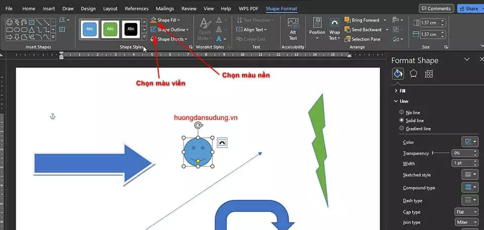 Cách vẽ mũi tên trong Word siêu đơn giản, nhanh chóng Cách Vẽ Mũi Tên Trong Word
