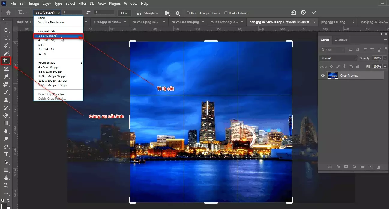 Cách tạo hiệu ứng trong photoshop thành phố biển Cách Tạo Ra Một Thành Phố Xoay Tròn Trong Photoshop