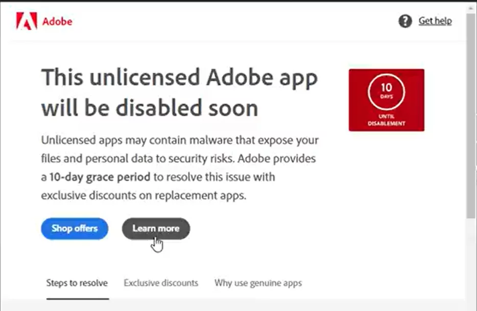 Adobe provides a 10-day grace period to Adobe Provides A 10-Day Grace Period To
