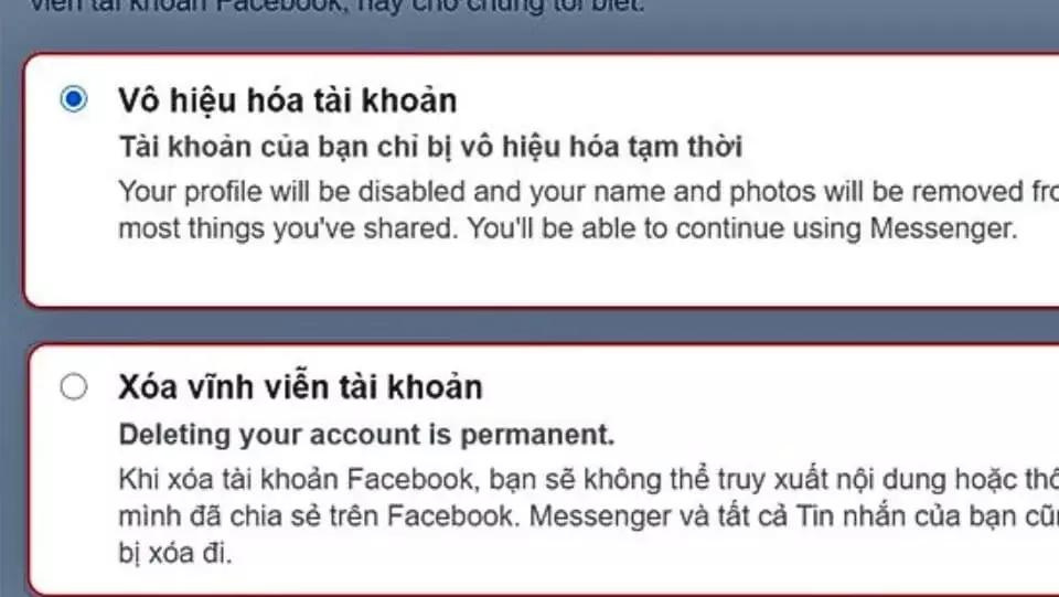 Cách vô hiệu hóa tài khoản Facebook nhanh gọn Chọn Cách Vô Hiệu Hóa Tài Khoản Facebook Tạm Thời Để Không Bị Làm Phiền