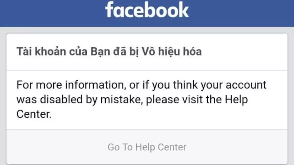 Cách nhờ trung tâm trợ giúp Facebook xử lý các vấn đề liên quan Tài Khoản Bị Vô Hiệu Hóa