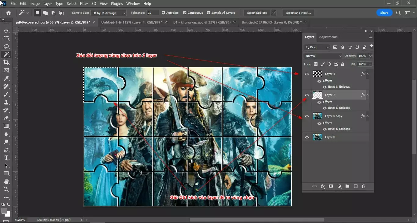 Cách tạo khung xếp trong photoshop Cách Tạo Khung Xếp Trong Photoshop