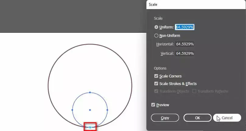 Hướng dẫn sử dụng công cụ Scale tool của illustrator Công Cụ Scale Tool Của Illustrator