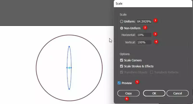 Hướng dẫn sử dụng công cụ Scale tool của illustrator Công Cụ Scale Tool Của Illustrator