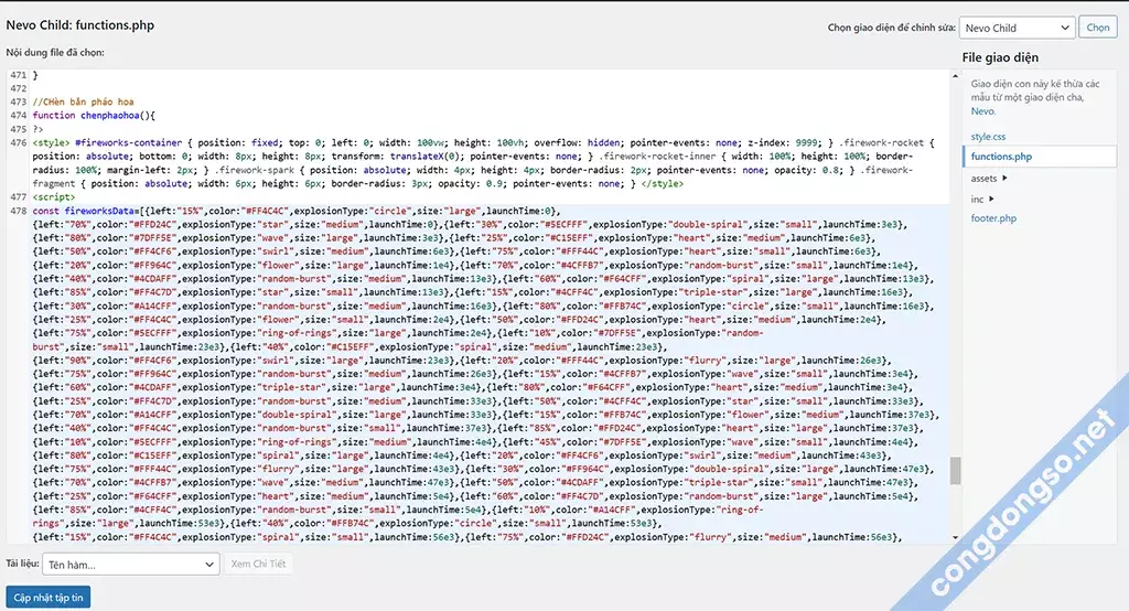 Code trang trí website tết Code Trang Trí Website Tết